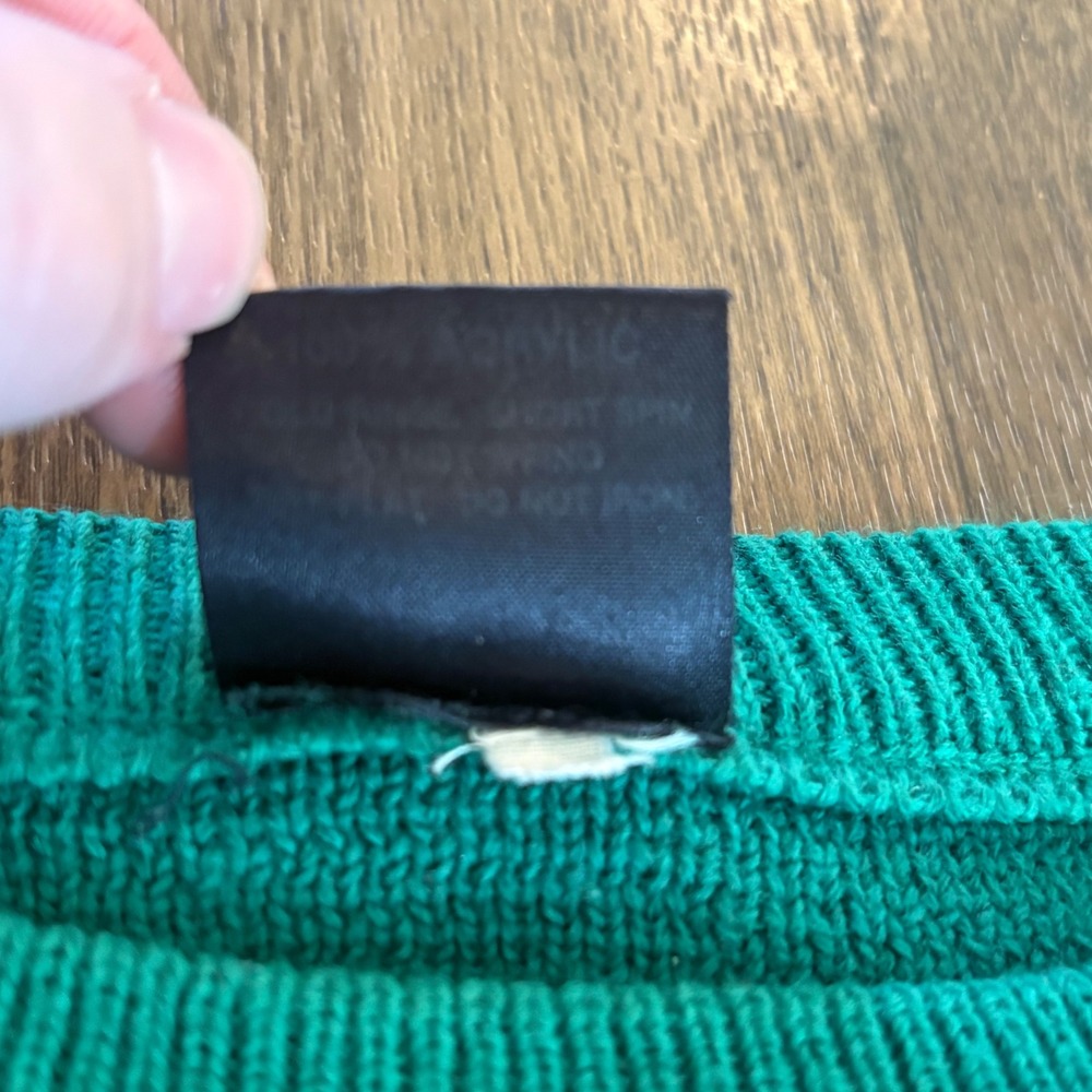 Vintage 70s 80s Authentic Blarney Castle Ireland Spellout Wool Pullover Sweater - Picture 4 of 7